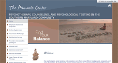 Desktop Screenshot of pinnaclecenter.com